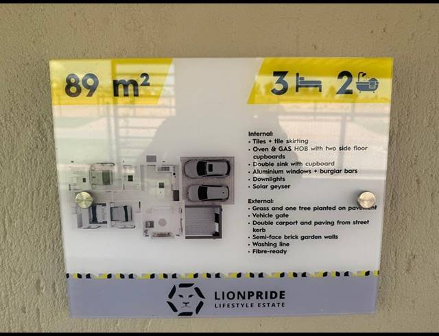 3 BEDROOM TOWNHOUSE FOR SALE IN LION PRIDE